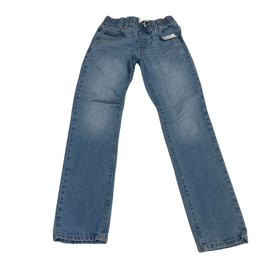 Gap Denim Slim Stretch Medium Wash Pull On Straight Jeans Boy’s Size L(10-11)
